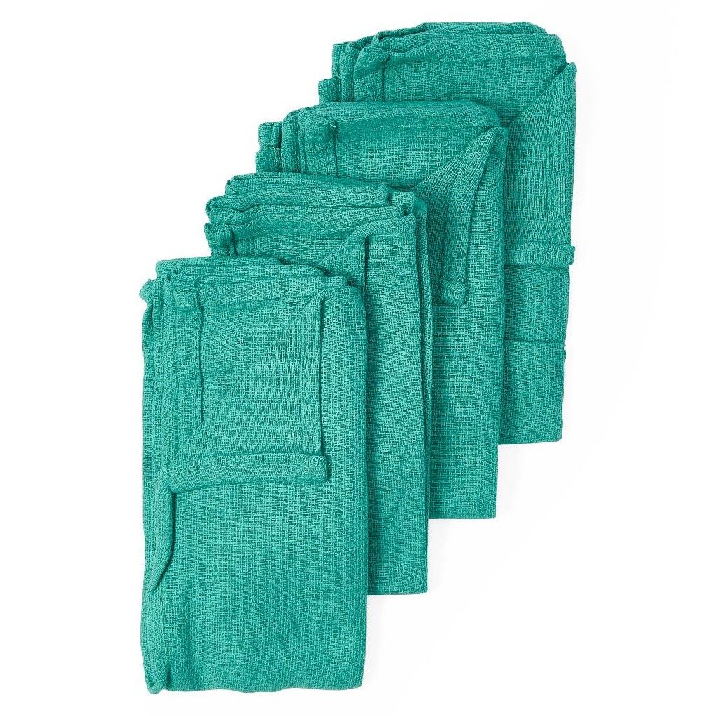Medline Sterile Disposable Deluxe OR Towel Green 17x25 80Ct