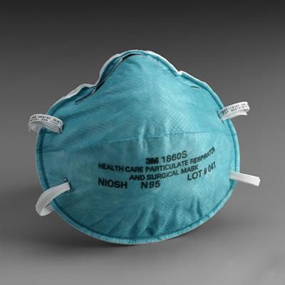 3M 1860S N95 Blue Respirator Face Mask Small 20Ct