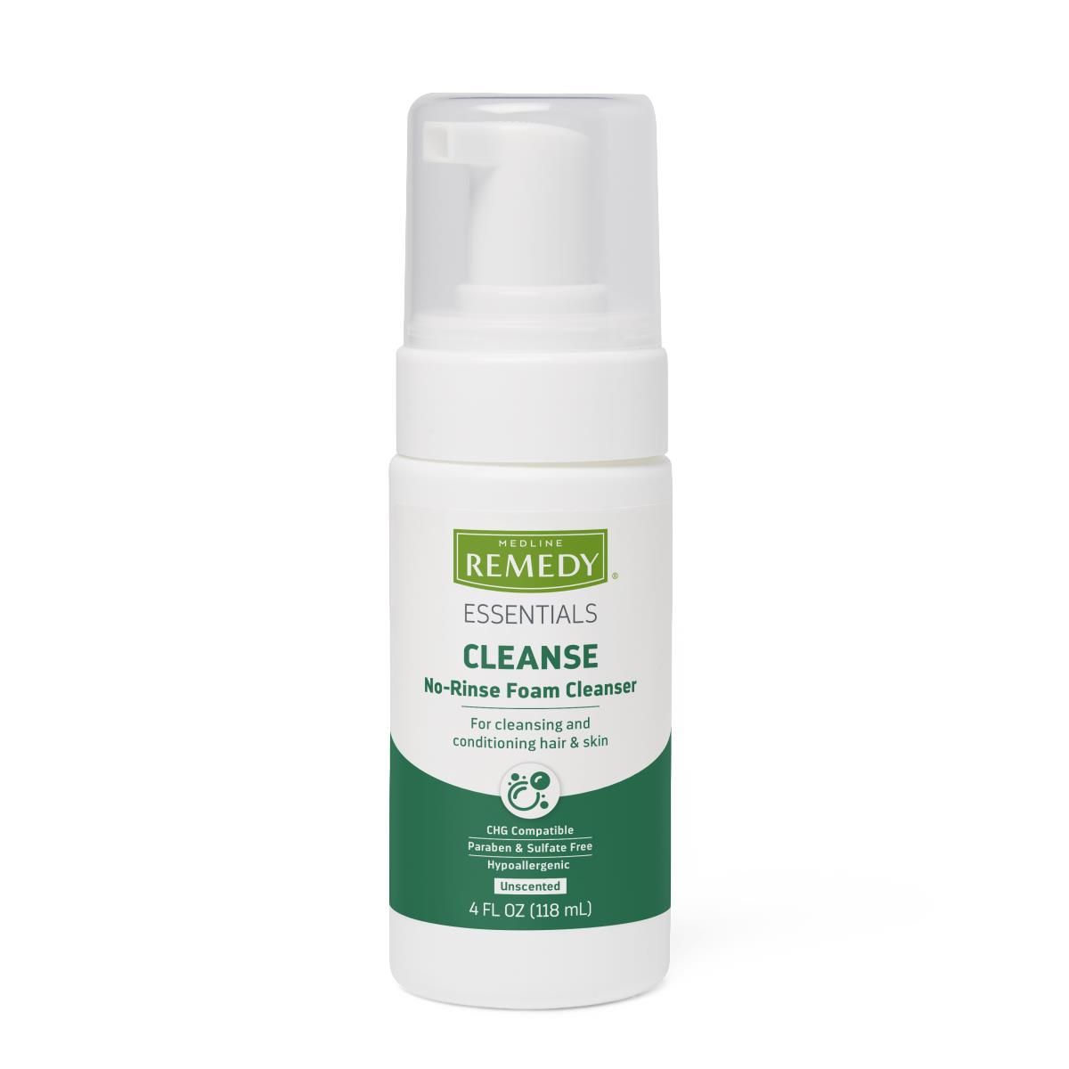 Medline Remedy Essentials No-Rinse Foam Cleanser 4oz 24Ct
