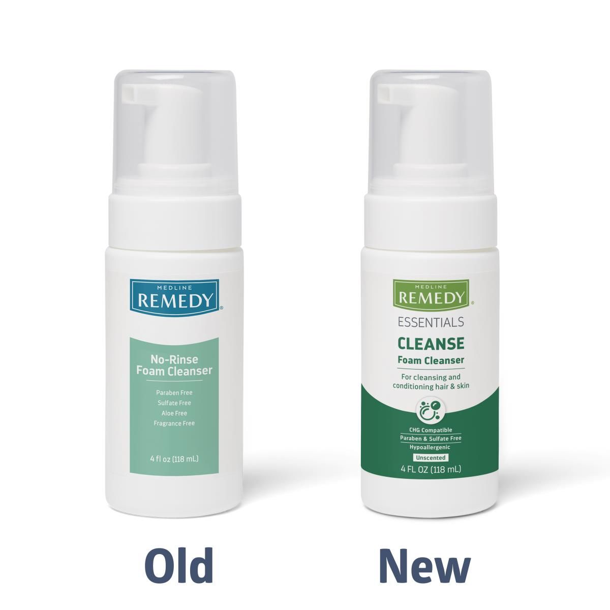 Medline Remedy Essentials No-Rinse Foam Cleanser 4oz 24Ct
