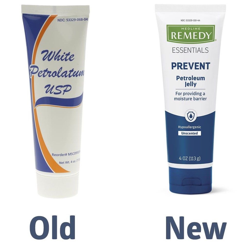 Medline Remedy Essentials Petroleum Jelly 4oz 12Ct