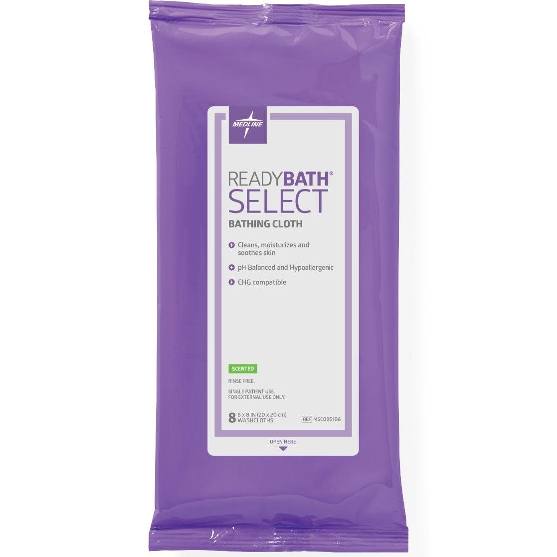ReadyBath SELECT MediumWeight Bathing Wipes Scented 8Ct