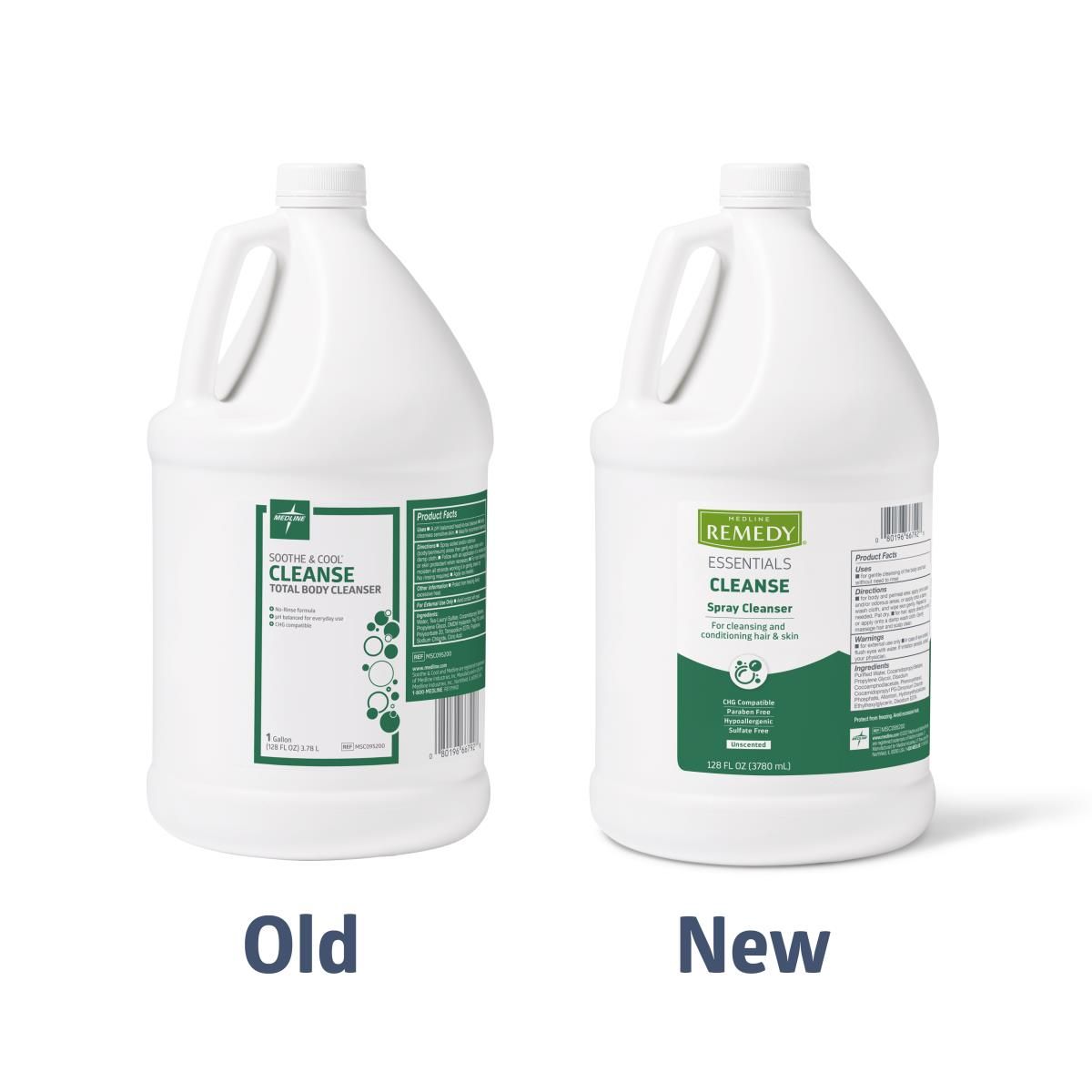 Medline Remedy Essentials No-Rinse Body Cleanser 1gal 4Ct