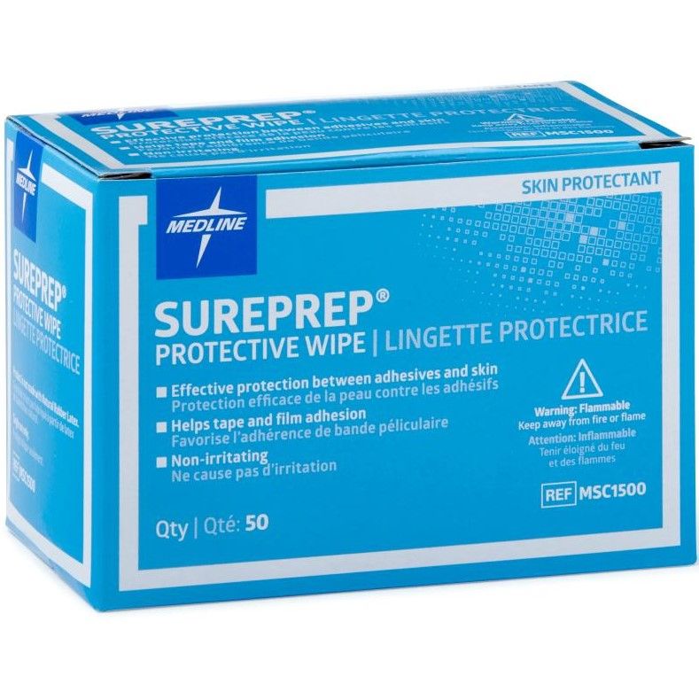 ボディ・フェイスケア sureline Medline SurePrep Skin Protectant Wipe 1000Ct