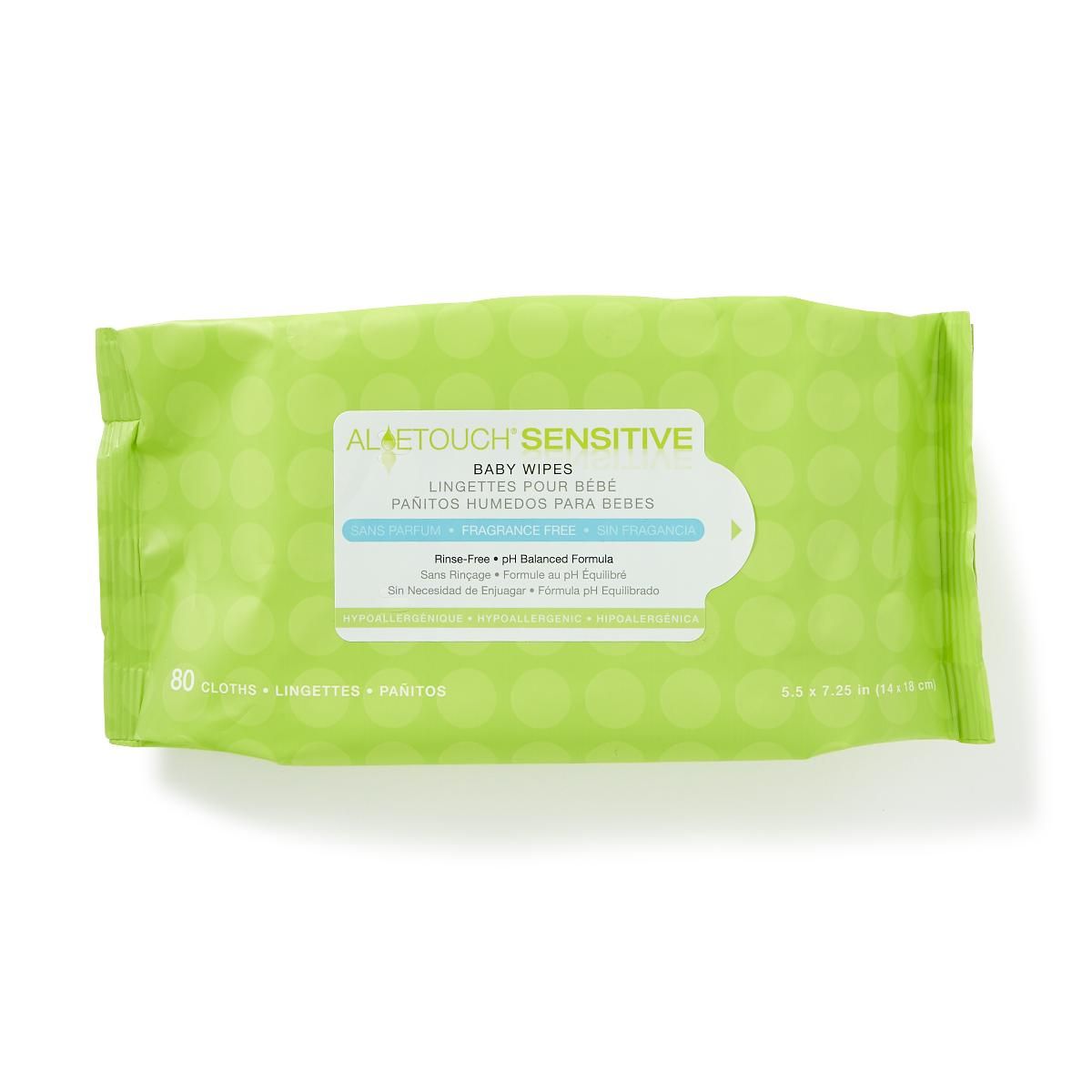 Medline Aloetouch Sensitive Unscented Baby Wipes All