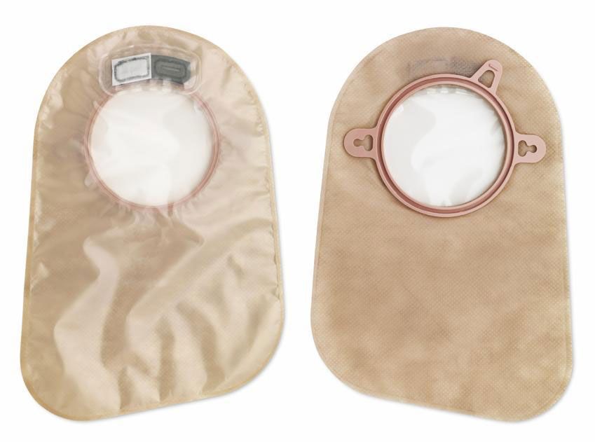 New Image 2Pc Closed Ostomy Pouch 57mm Flange 60Ct