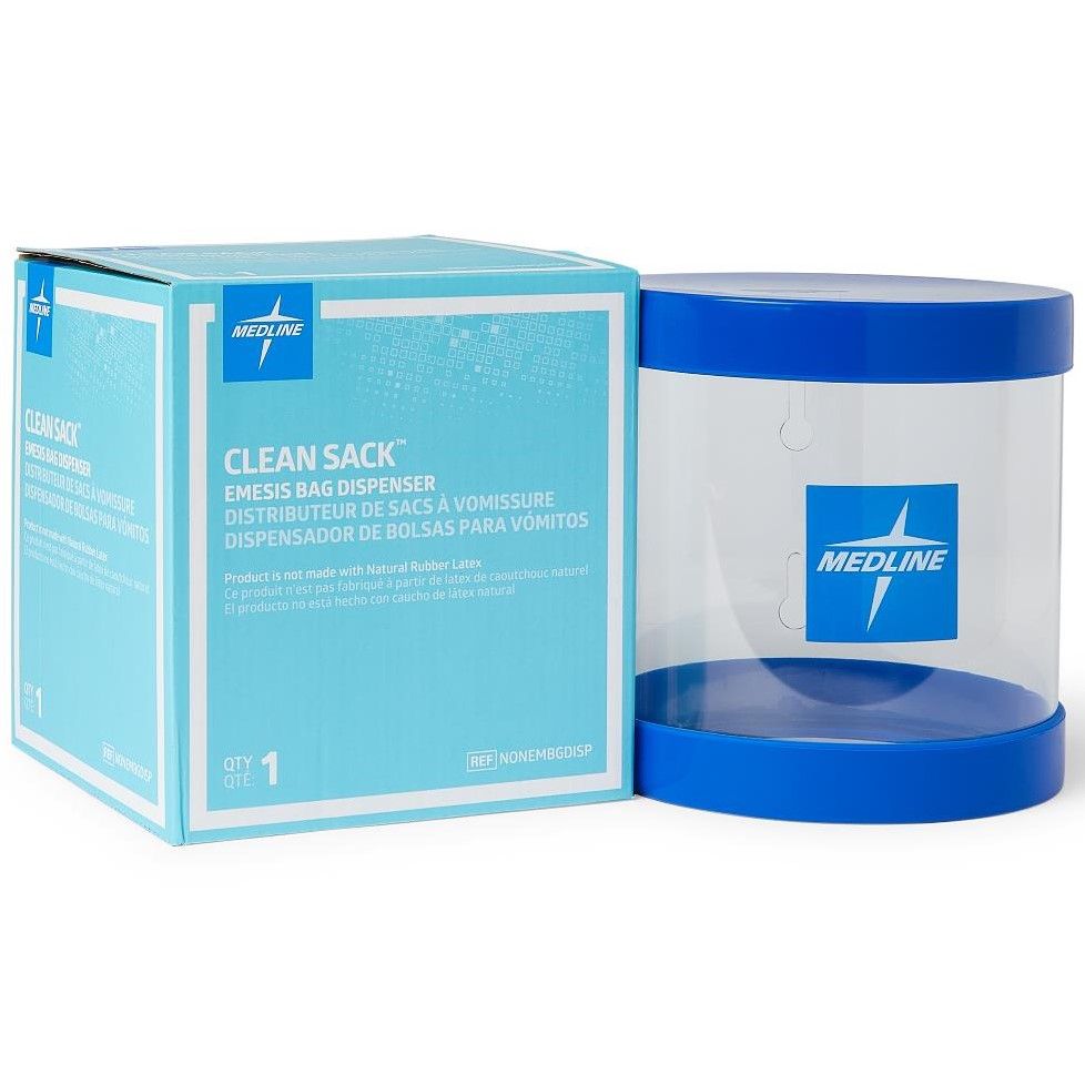 Medline Emesis Sick Vomit Bag Dispenser 6Ct