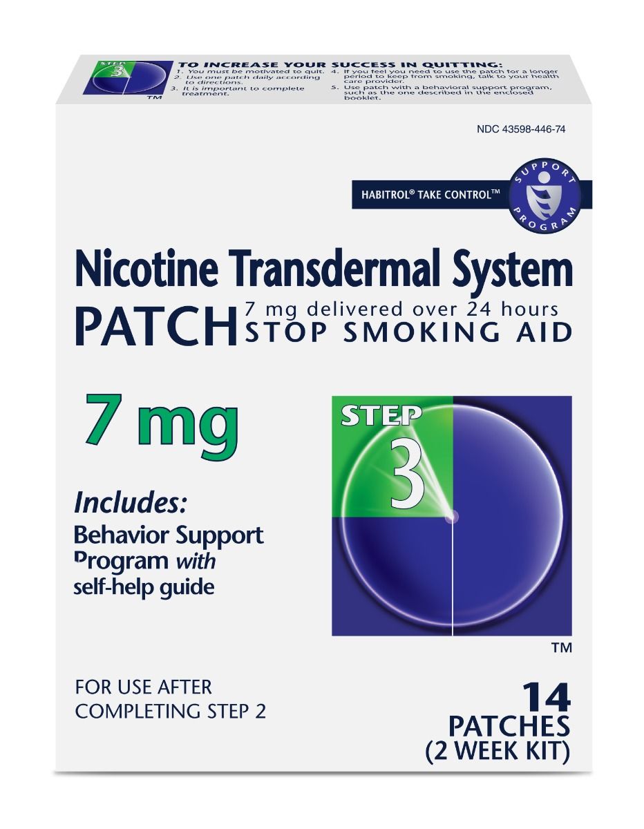 7mg nicotine patch how many cigarettes Are Equivalent to a 7 mg Patch? thin square Habitrol Step 3 Nicotine Transdermal