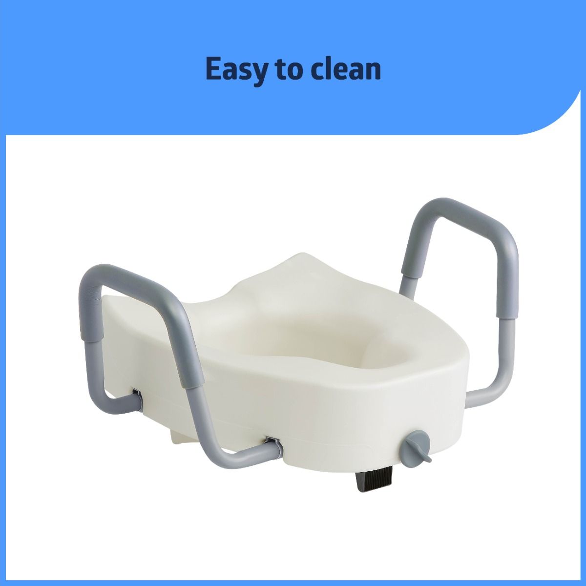 Guardian Raised Locking Toilet Seat 5in 400lbs 1Ct