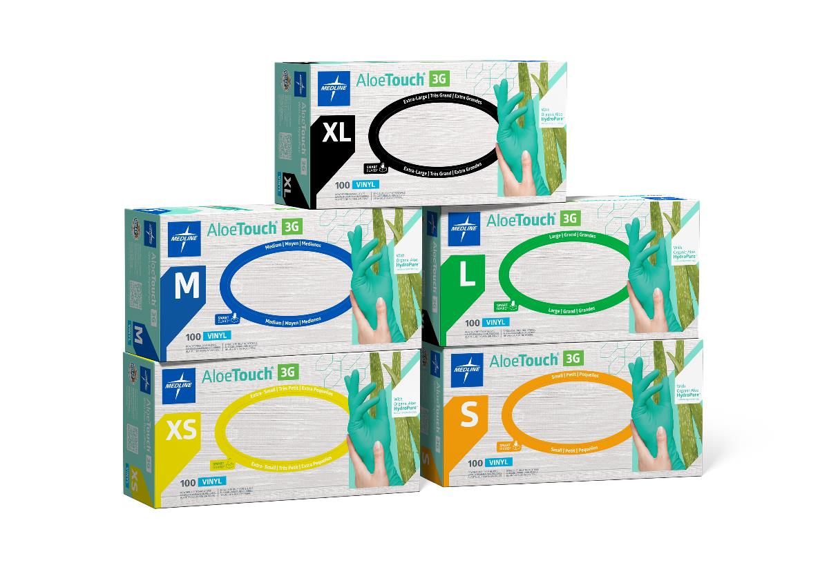 Medline Aloetouch 3G Synthetic Exam Gloves - Shop All