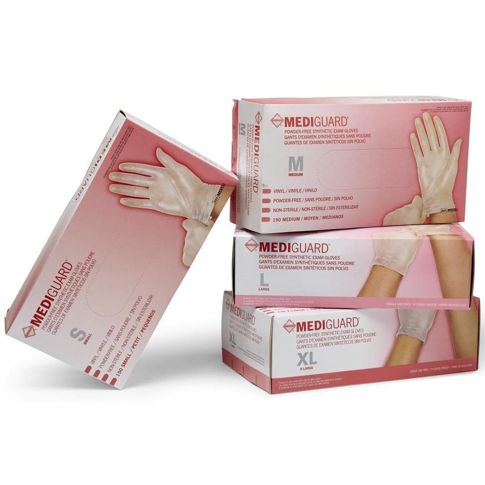 Medline MediGuard Vinyl Synthetic Exam Gloves Shop All