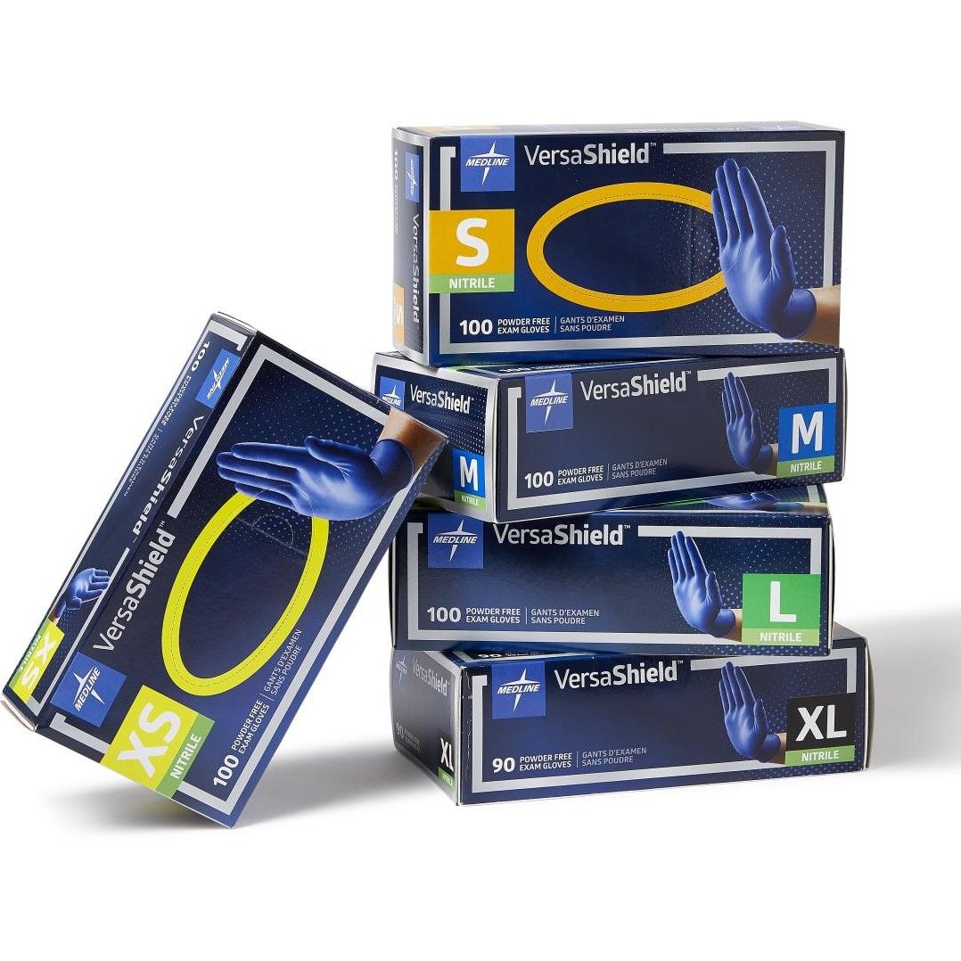Medline VersaShield Full Texture Nitrile Gloves-Shop All