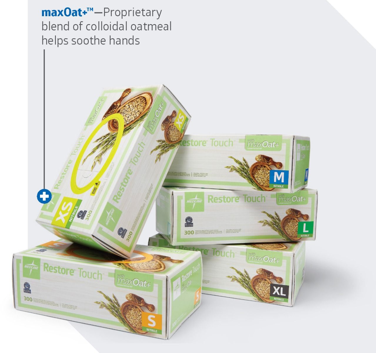 Medline Restore Touch Nitrile Gloves maxOat+ Shop All