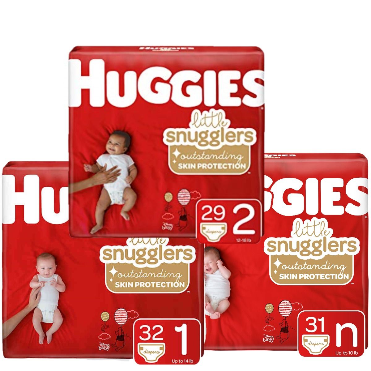 Pannolini Huggies Little Snugglers Per Bambole Reborn O Neonati – Taglia Prematura, Set Da 3