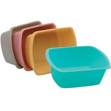 Rectangular Washbasin, Rose Color, 7 qt. Capacity, One