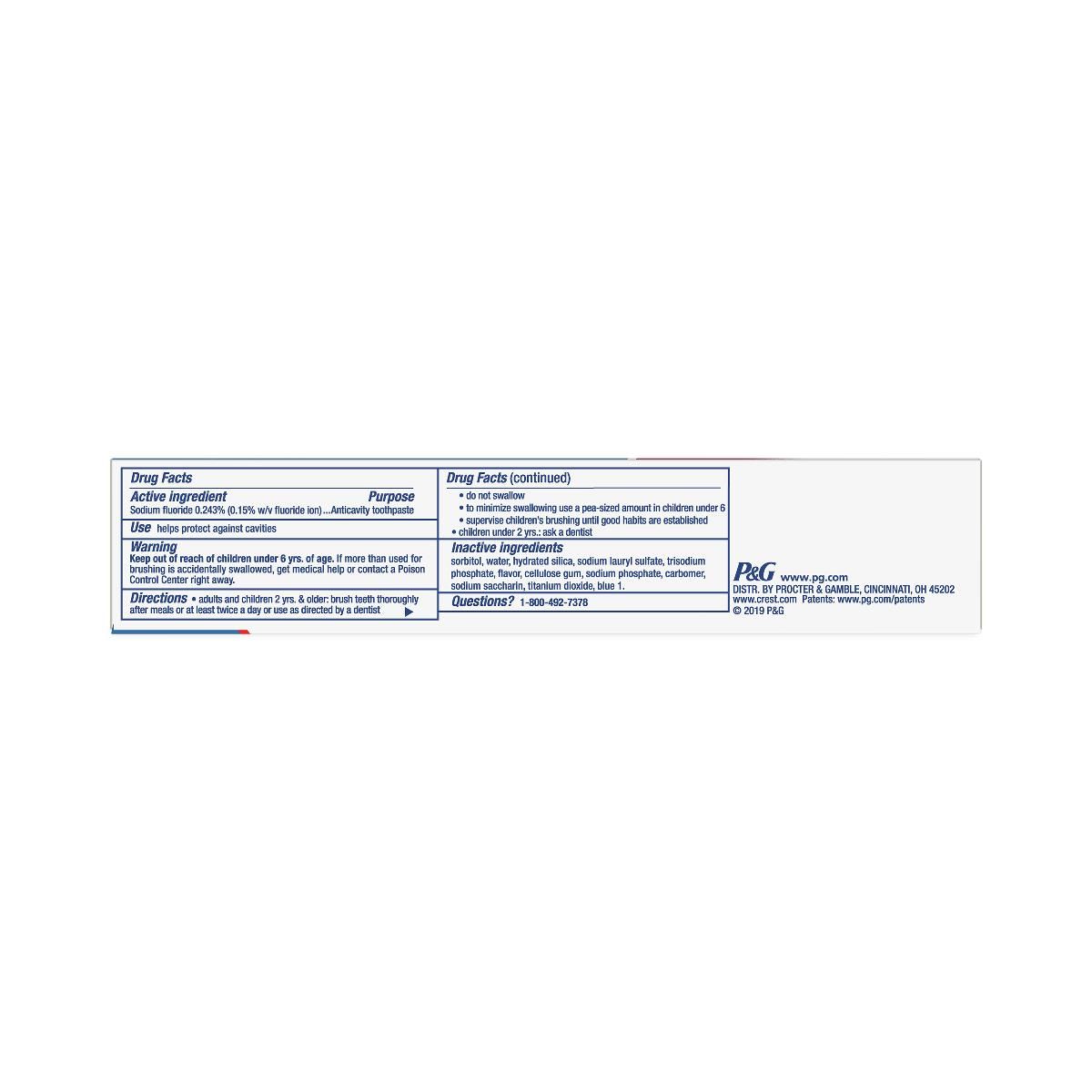 Crest Cavity Protection Toothpaste Regular 4.2oz 1Ct
