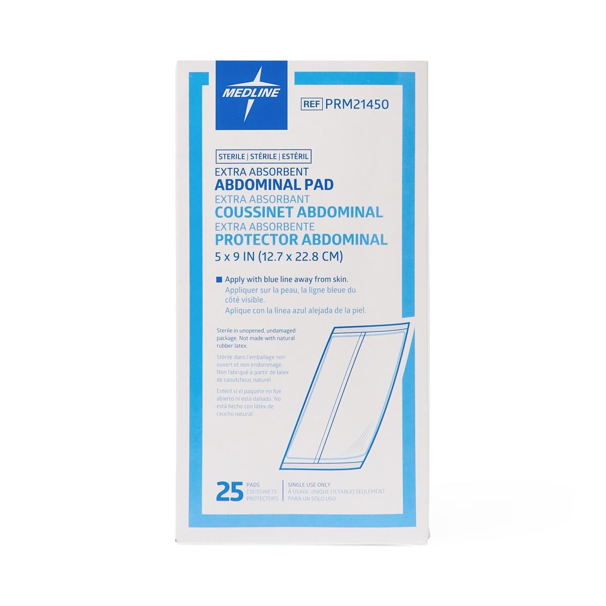 abd dressing blue line Pad Abdominal Caring 8X10 No sterile Latex free main image 0