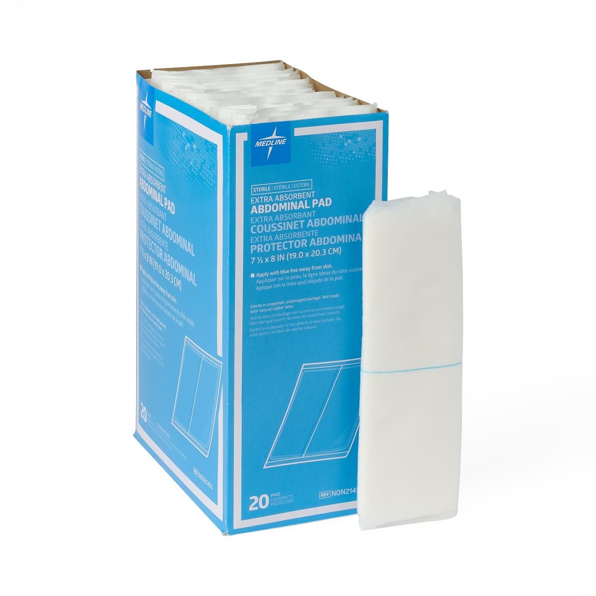 Medline Essentials Sterile Abdominal Pad 8x7.5 240Ct