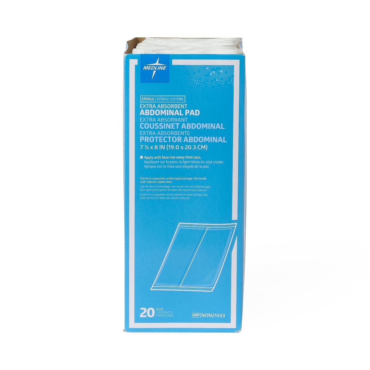 Medline Essentials Sterile Abdominal Pad 8x7.5 240Ct