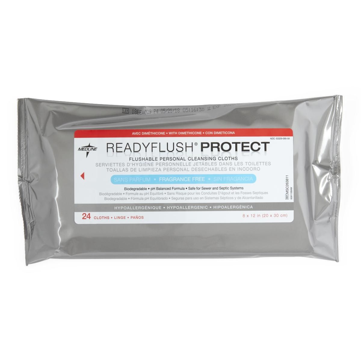 ReadyFlush PROTECT Biodegradable Flushable Wipes 576Ct