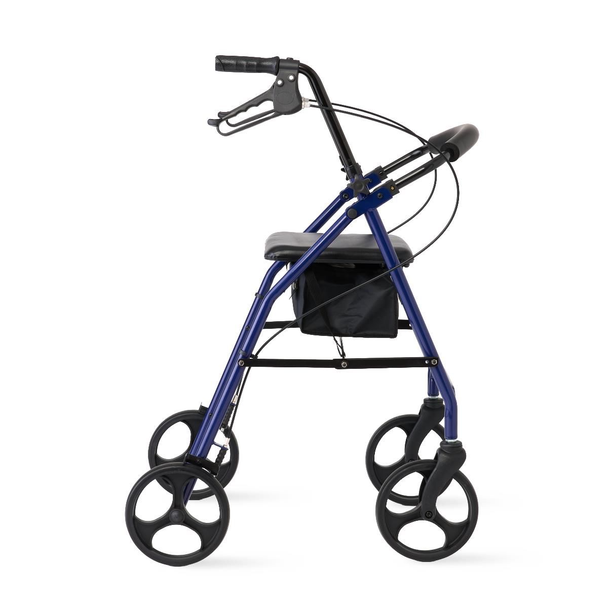 Medline Basic Rollator with 6in Wheels 350lbs Blue 1Ct