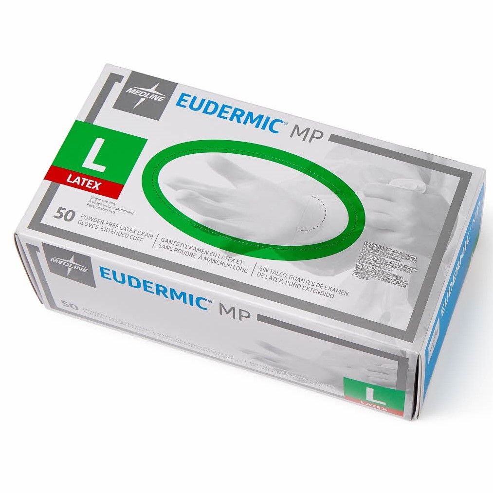 Eudermic MP Powder-Free 12in High-Risk Exam Gloves Size L 500Ct