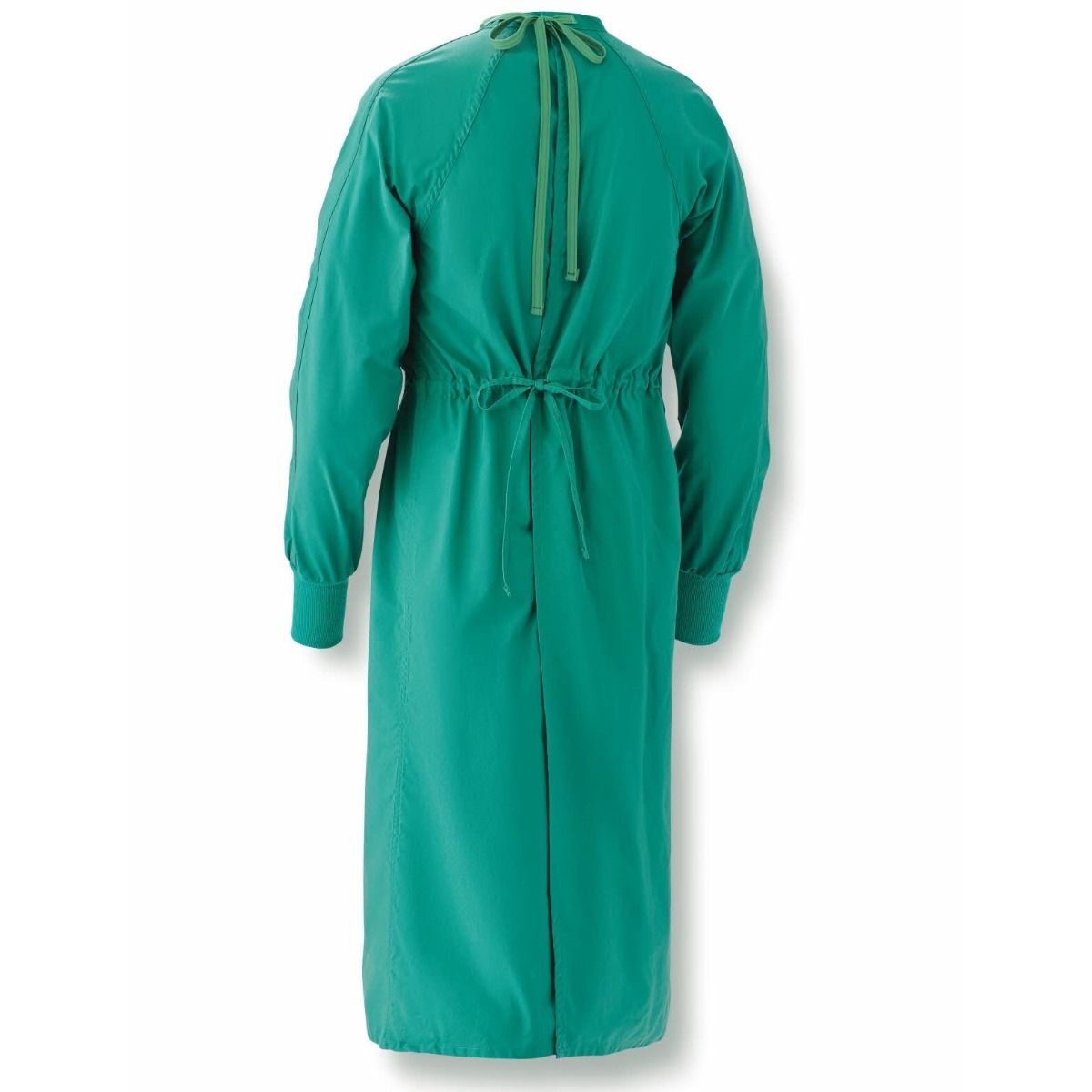 green dress in hospital Patient Gown front open half sleeve with matching piping tie-able OR Velcro