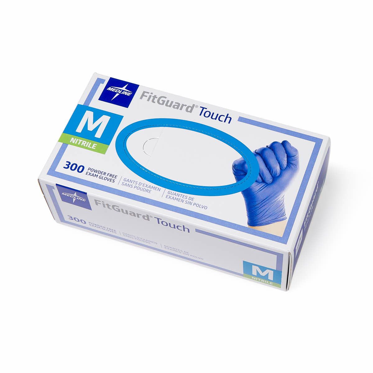 Medline FitGuard Touch Nitrile Exam Glove M 3000Ct