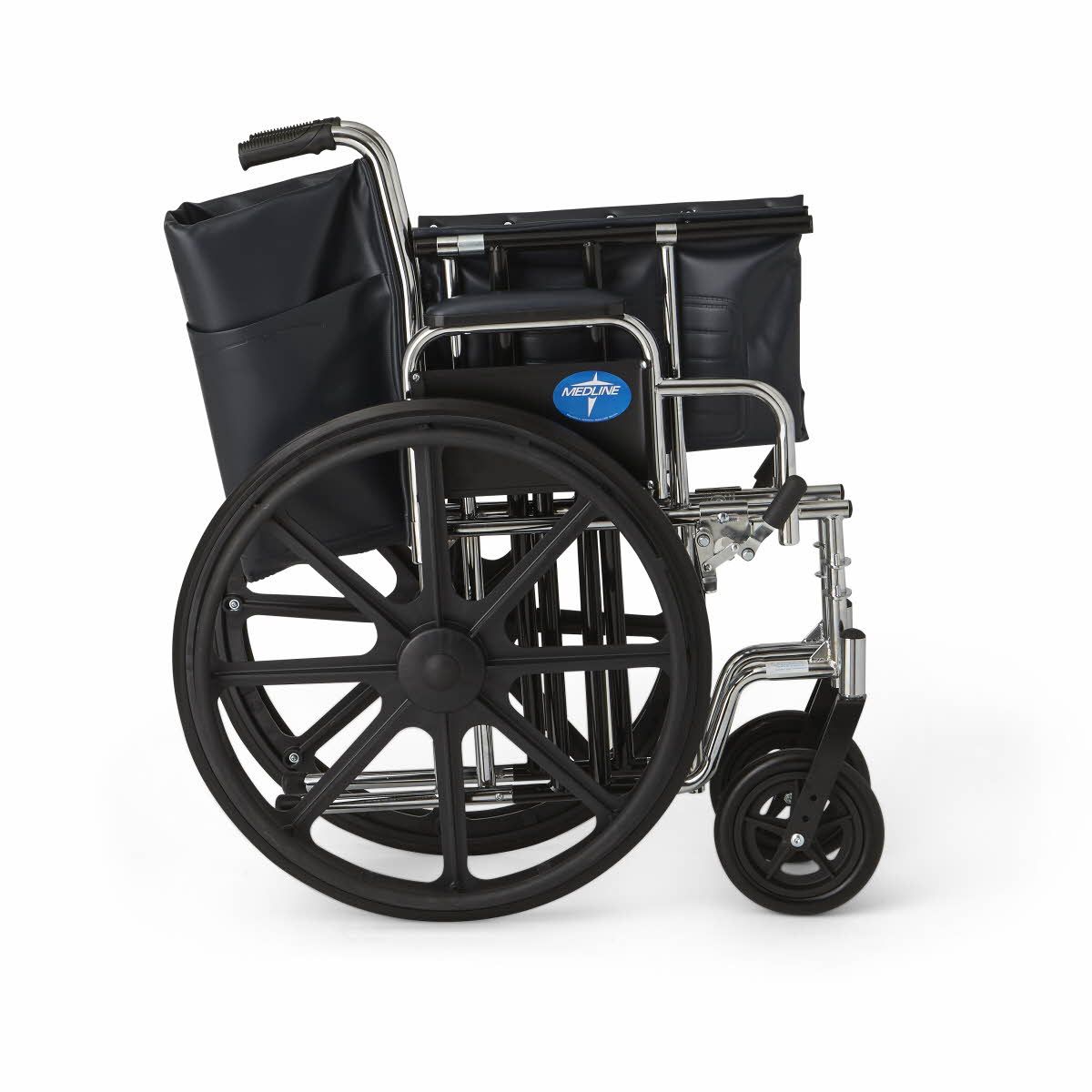 Medline Excel Bariatric XW Wheelchair 24in Seat 1Ct