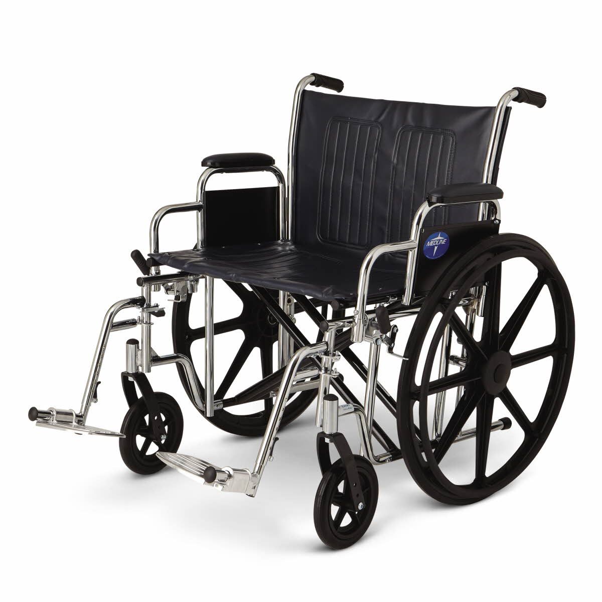 Medline Excel Bariatric XW Wheelchair 24in Seat 1Ct