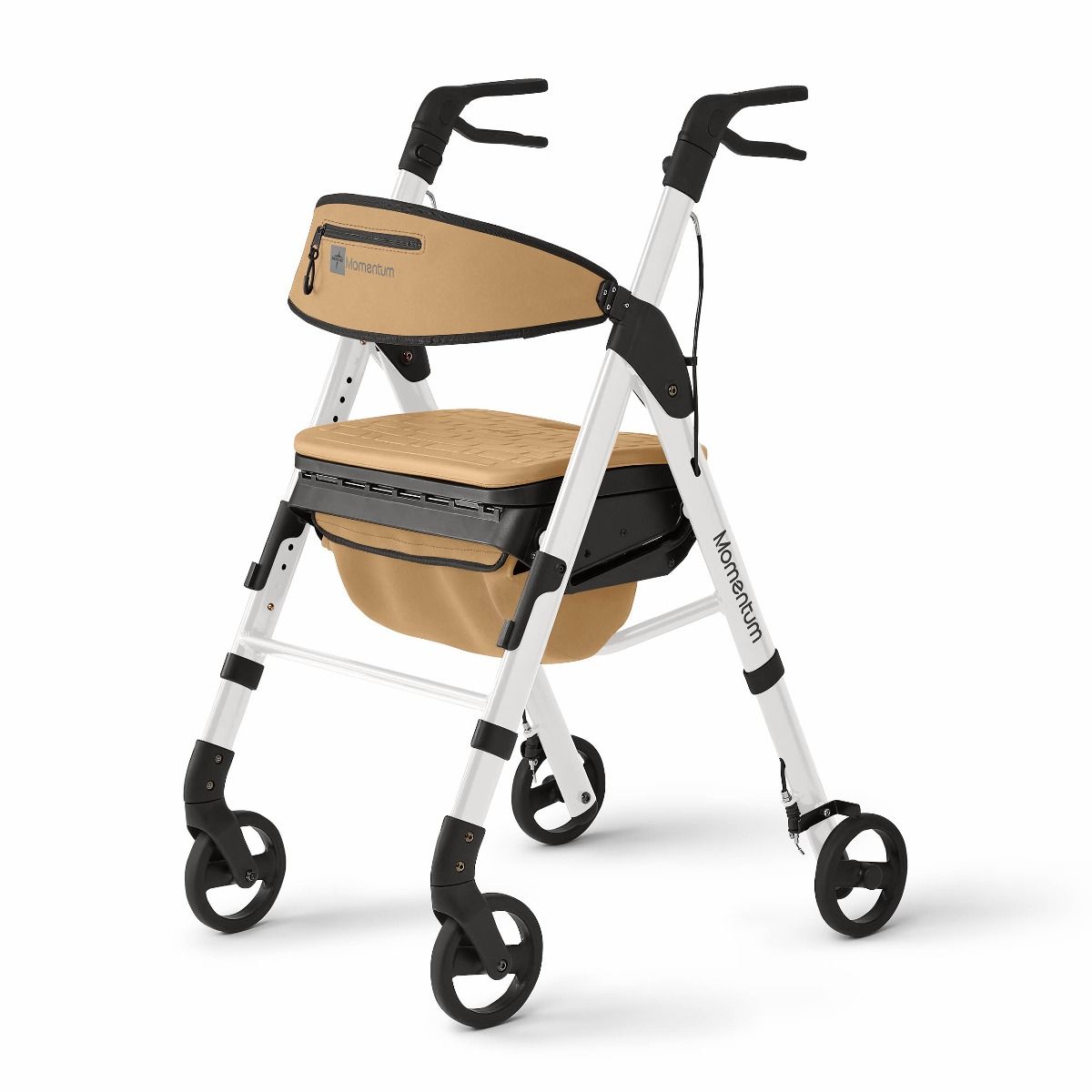 Medline Momentum Rollator 250lb White 1Ct