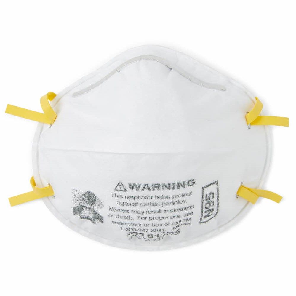 3M 8110S N95 Respirator Face Mask (Small 8210) 160Ct