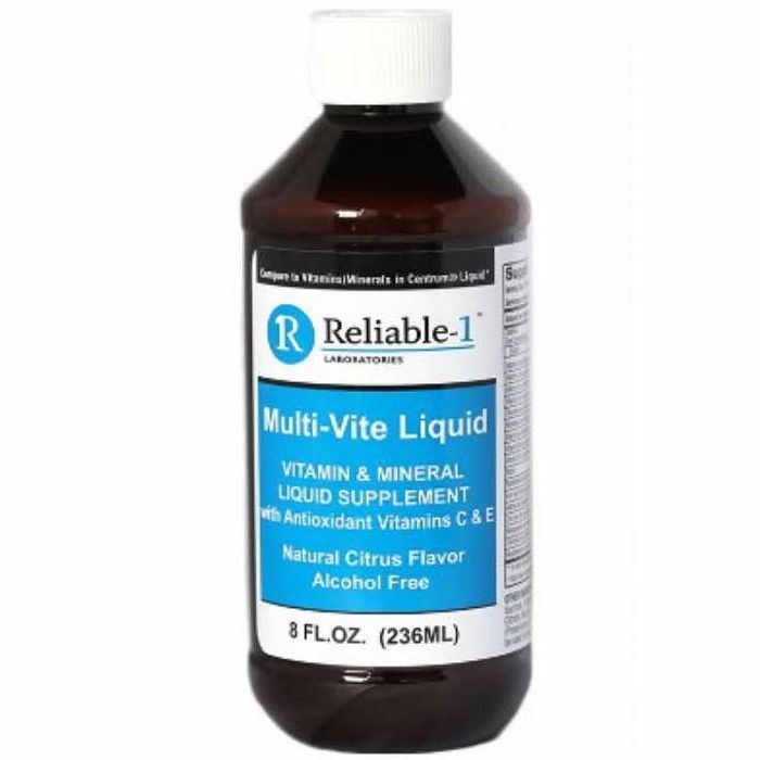 Multi-Vie Vitamin and Mineral Liquid Supplement Alcohol-Free 8oz 1Ct