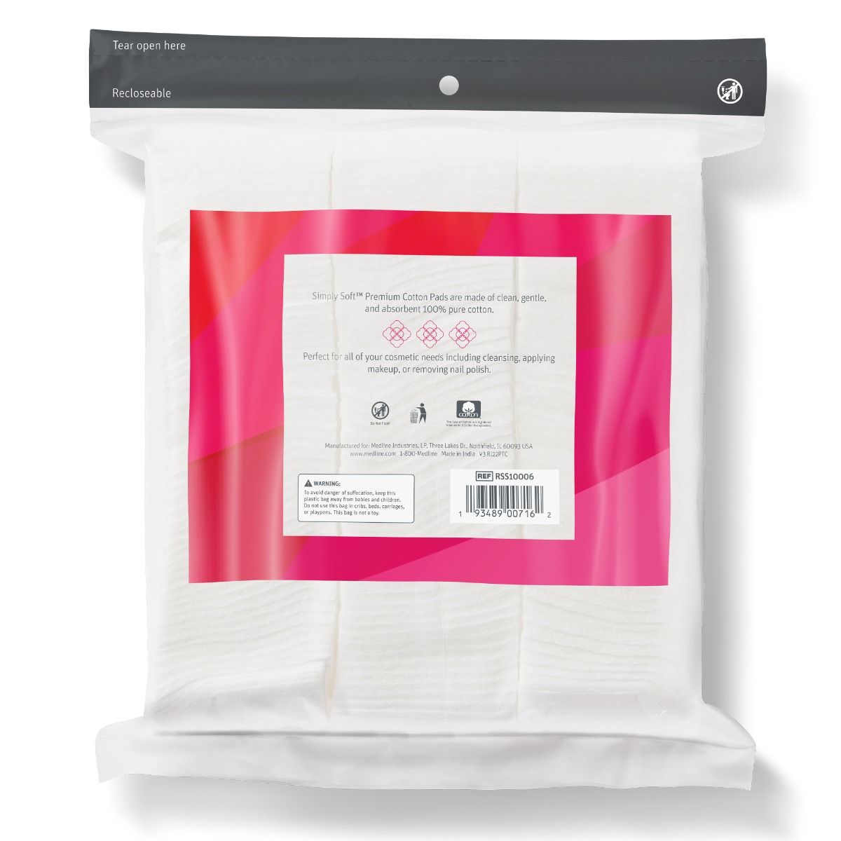   100% Cotton 5枚セット M Simply Soft Premium Cotton Pads 330Ct