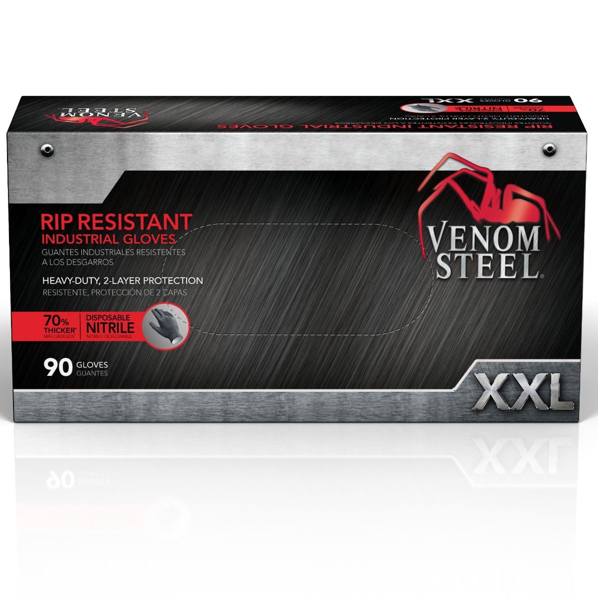 Venom Steel Nitrile Industrial Gloves 2XL 90Ct