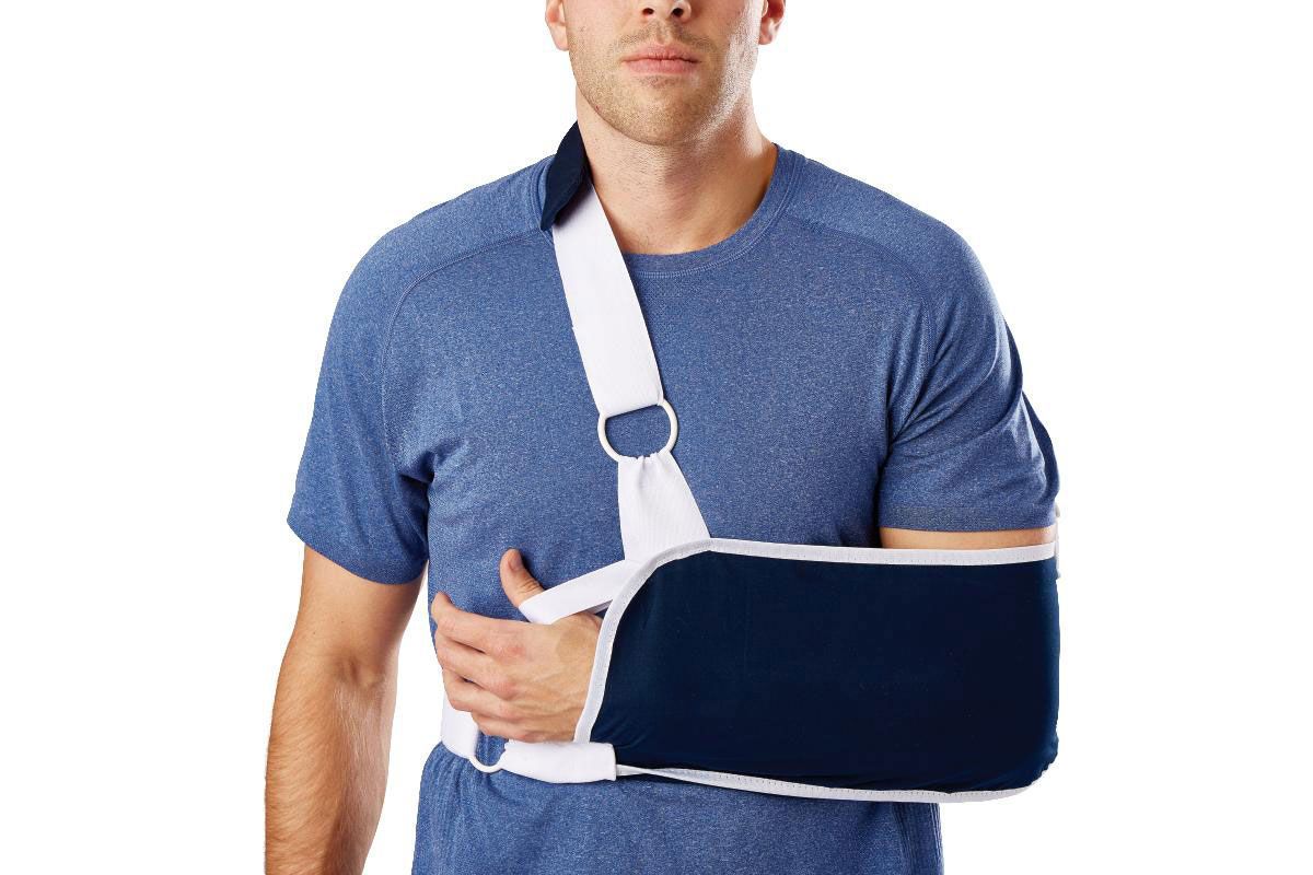 Medline Sling Shoulder Immobilizer with Neck Pad L 1Ct
