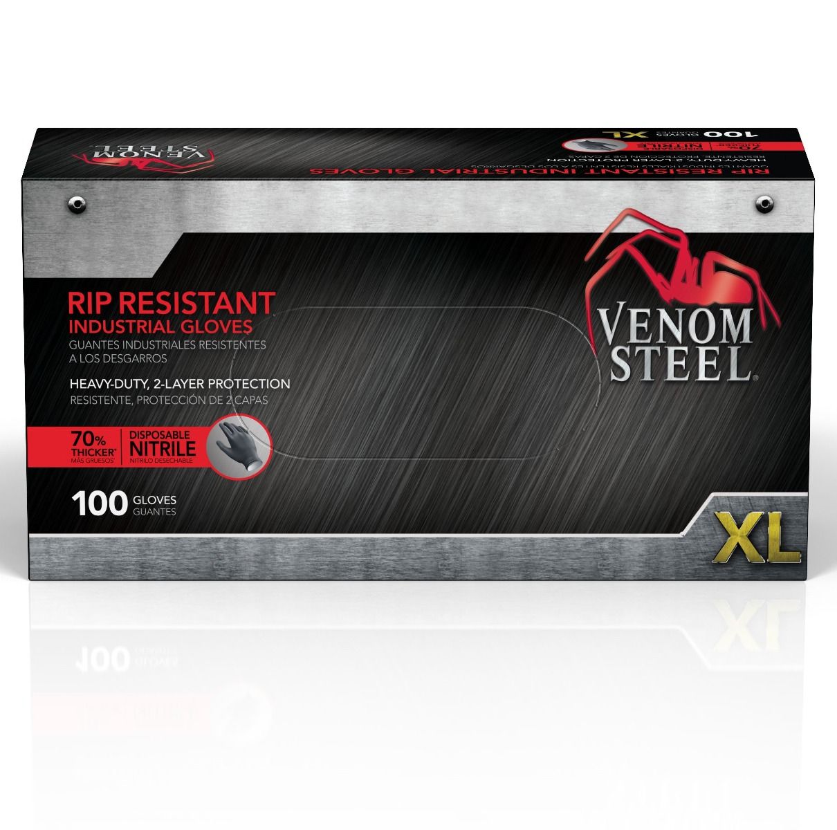 Venom Steel Nitrile Industrial Gloves XL 100Ct