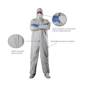 Medline Venom Heavy-Duty Coverall L/XL 24Ct