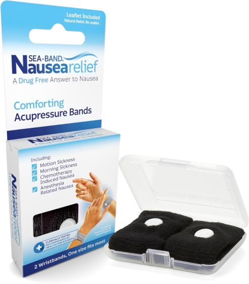 Sea-Band Nausea Relief Acupressure Wrist Band 2Ct IIS3995516 by Emerson