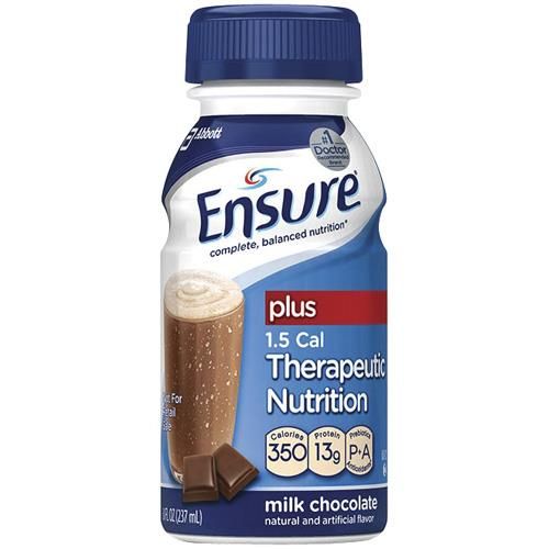 Ensure Plus Nutritional Supplement Chocolate 8oz Bottle 24Ct R-L58299 by Abbott