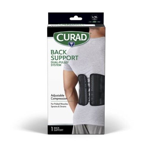 Curad Back Supports with Dual-Pulley System L/XL 1Ct CURORT225LXHH by Medline