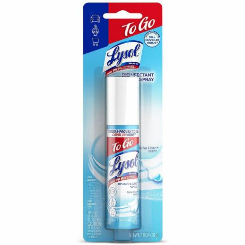 Lysol Disinfectant Spray To Go Crisp Linen 1Ct RJH79132H by Reckitt Benckiser Inc