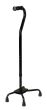 Medline Steel Bariatric Quad Cane Sm Base 500lb Black 1Ct MDS86222XW by Medline