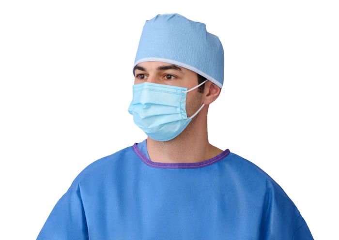 CURAD Germ Shield Max Barrier 4-Ply Face Mask 10Ct CUR812SV1Z by Medline
