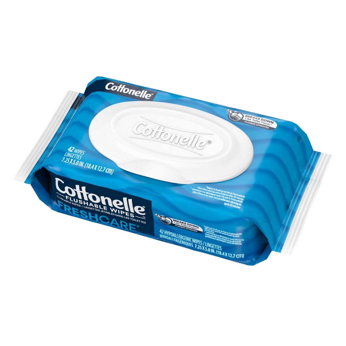 Cottonelle Flushable Wet Wipes, 42/PK