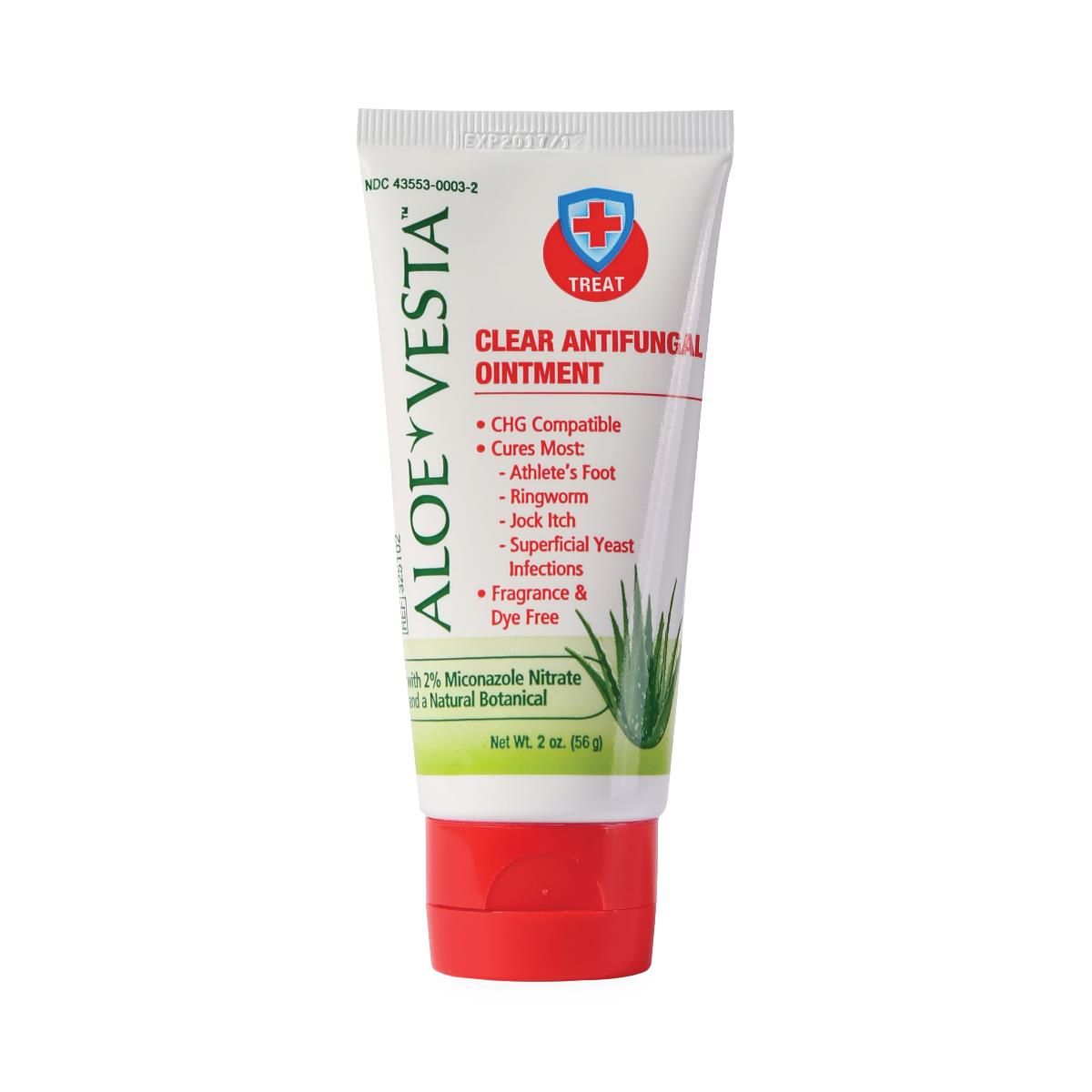 Medline Aloe Vesta Clear Antifungal Ointment 2oz 12Ct