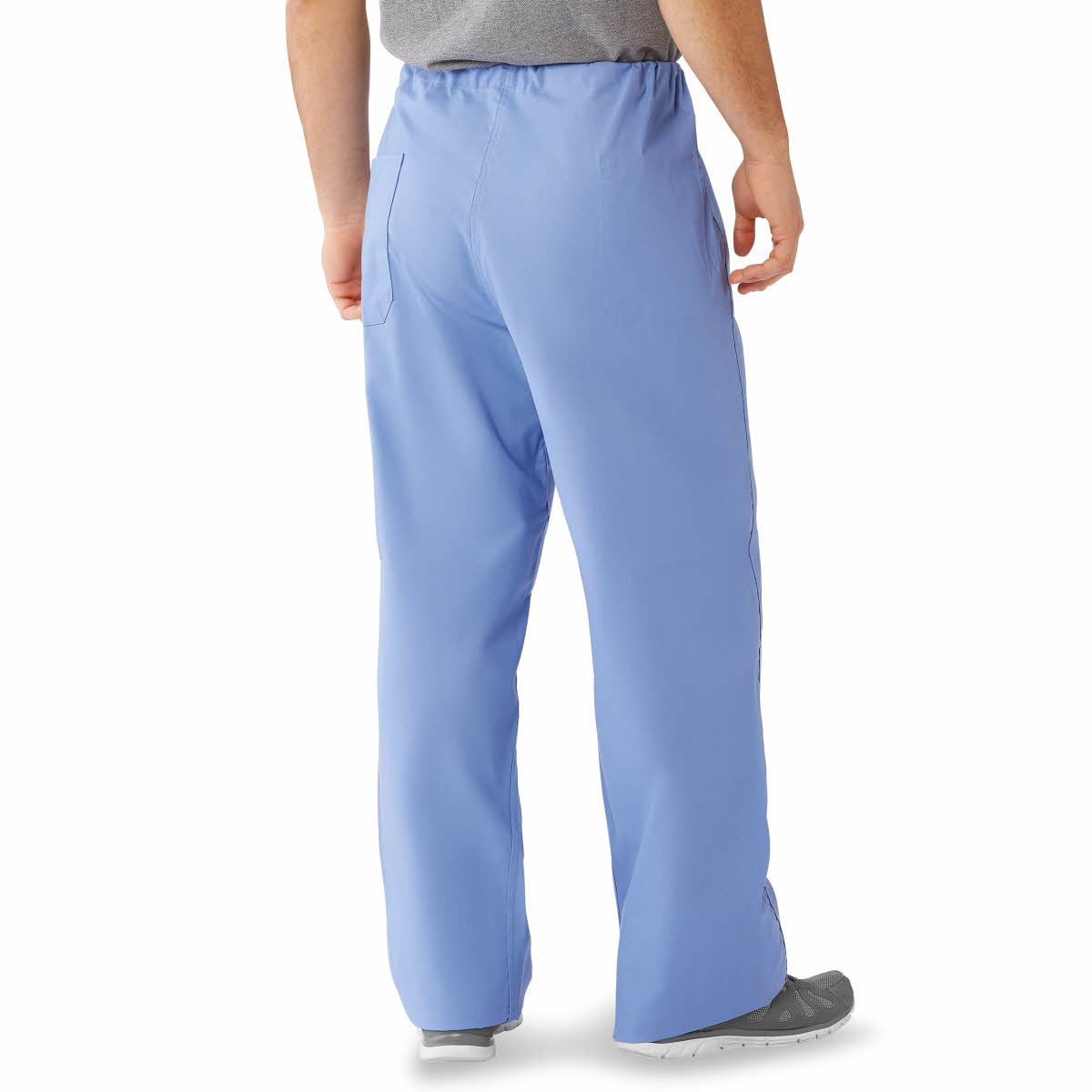 Medline Cotton Reversible Scrub Pant Ceil Blue S Short 1Ct