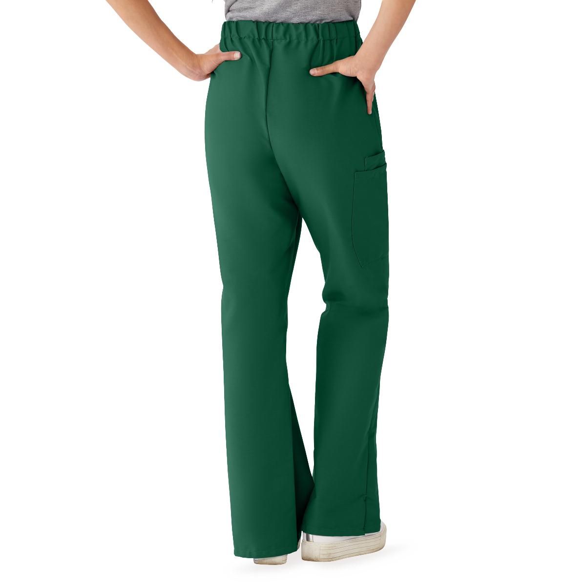 ComfortEase Women's Modern Fit Cargo Scrub Pants with 4 Pockets, Size