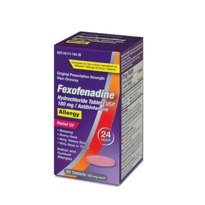 Fexofenadine 24Hour Allergy Relief Tablet 30Ct