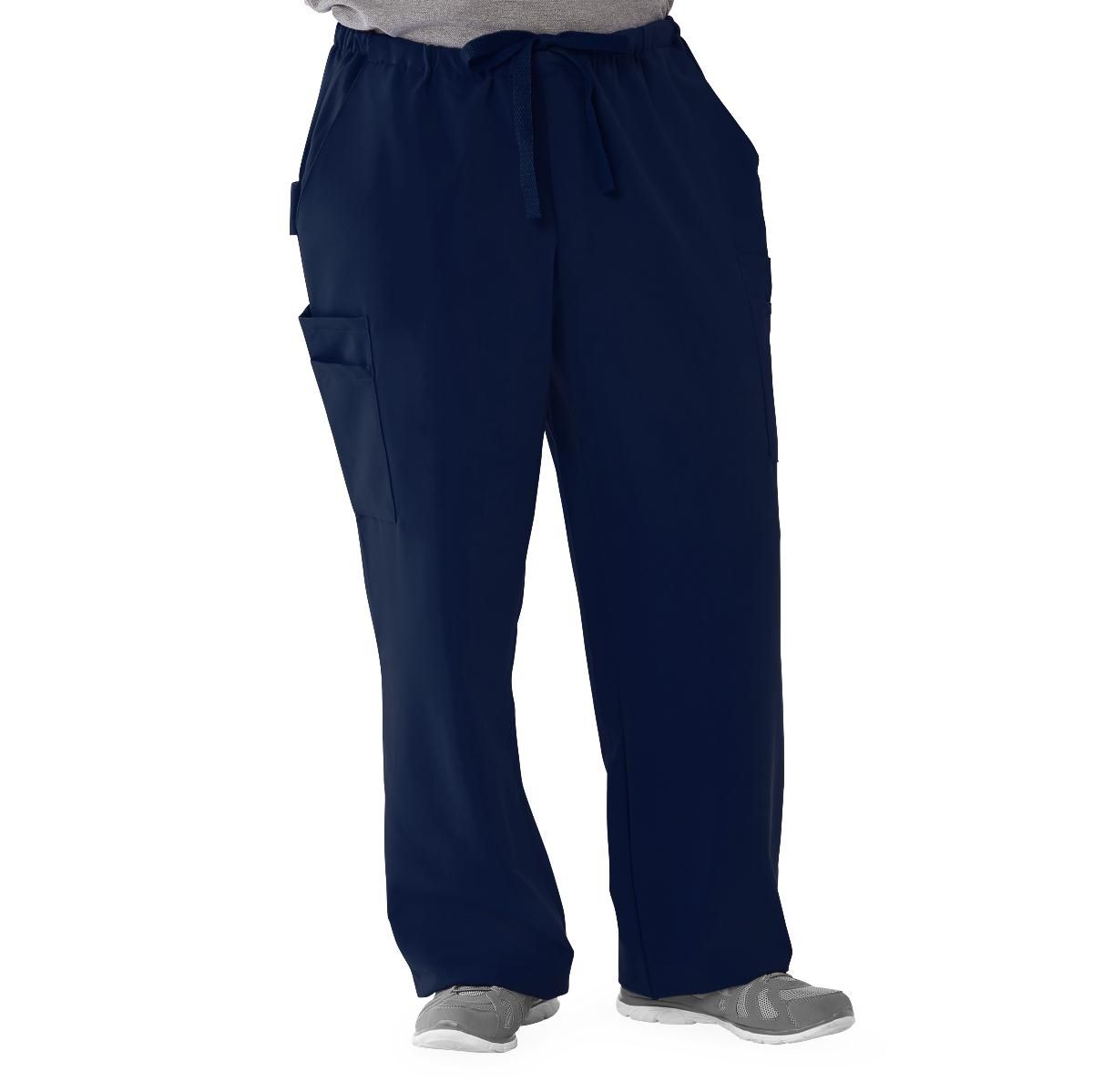 Illinois ave Men's Athletic Cargo Scrub Pants with 7 Pockets, Navy